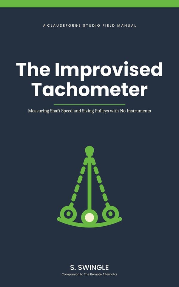 The Improvised Tachometer — front cover